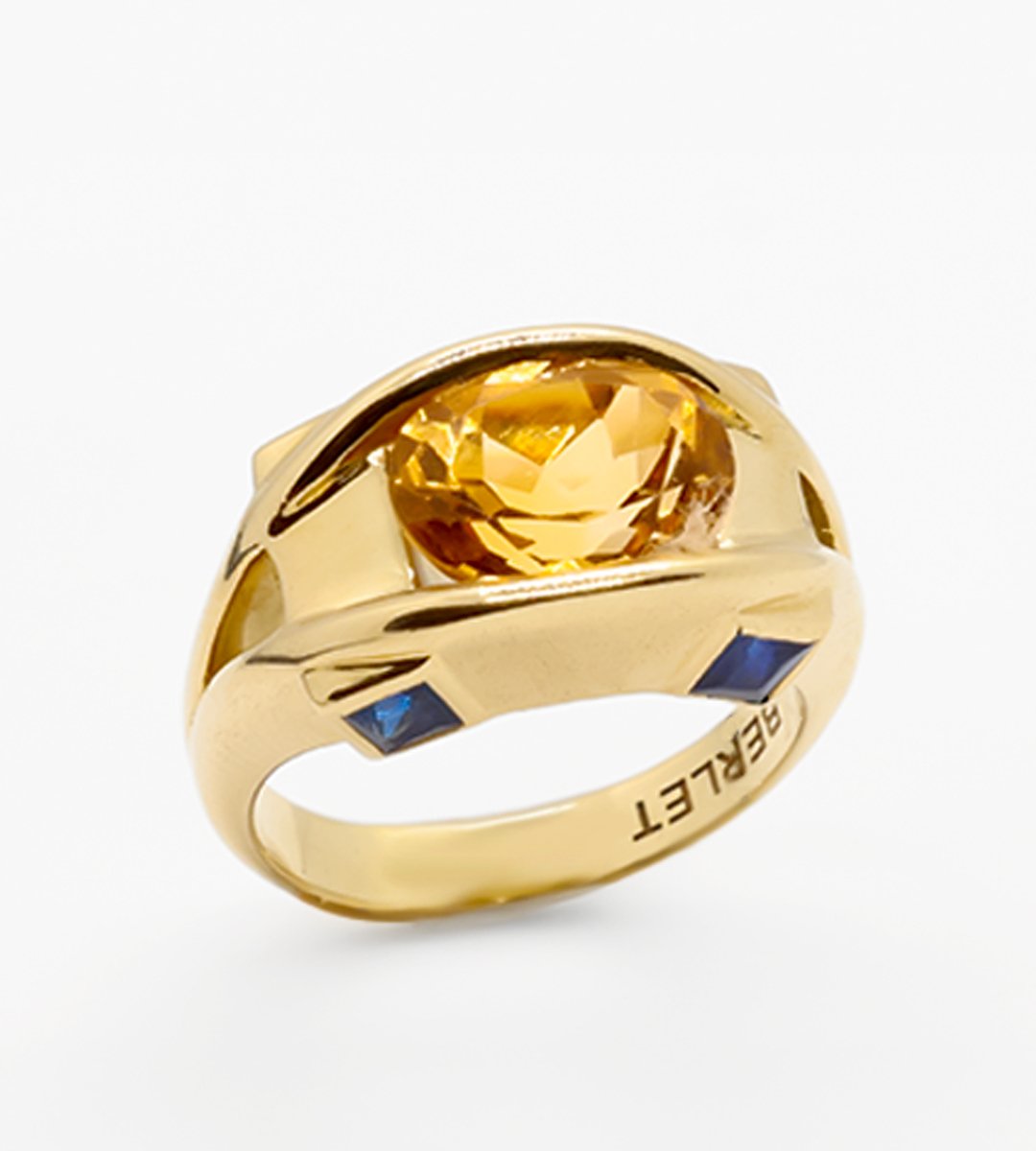 Entremaillage citrine