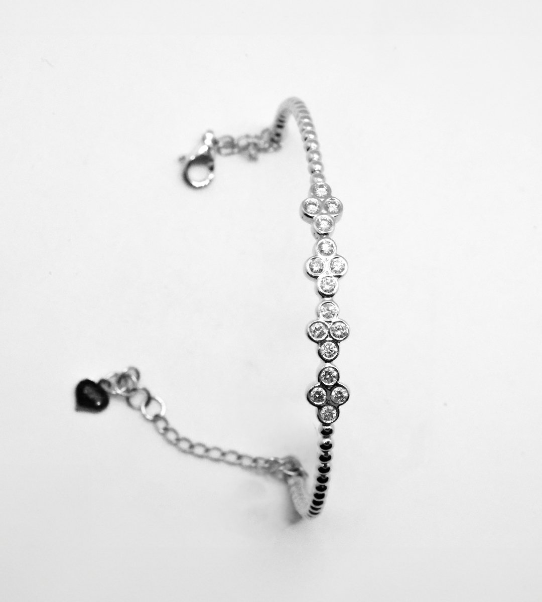bracelet perlé diamants