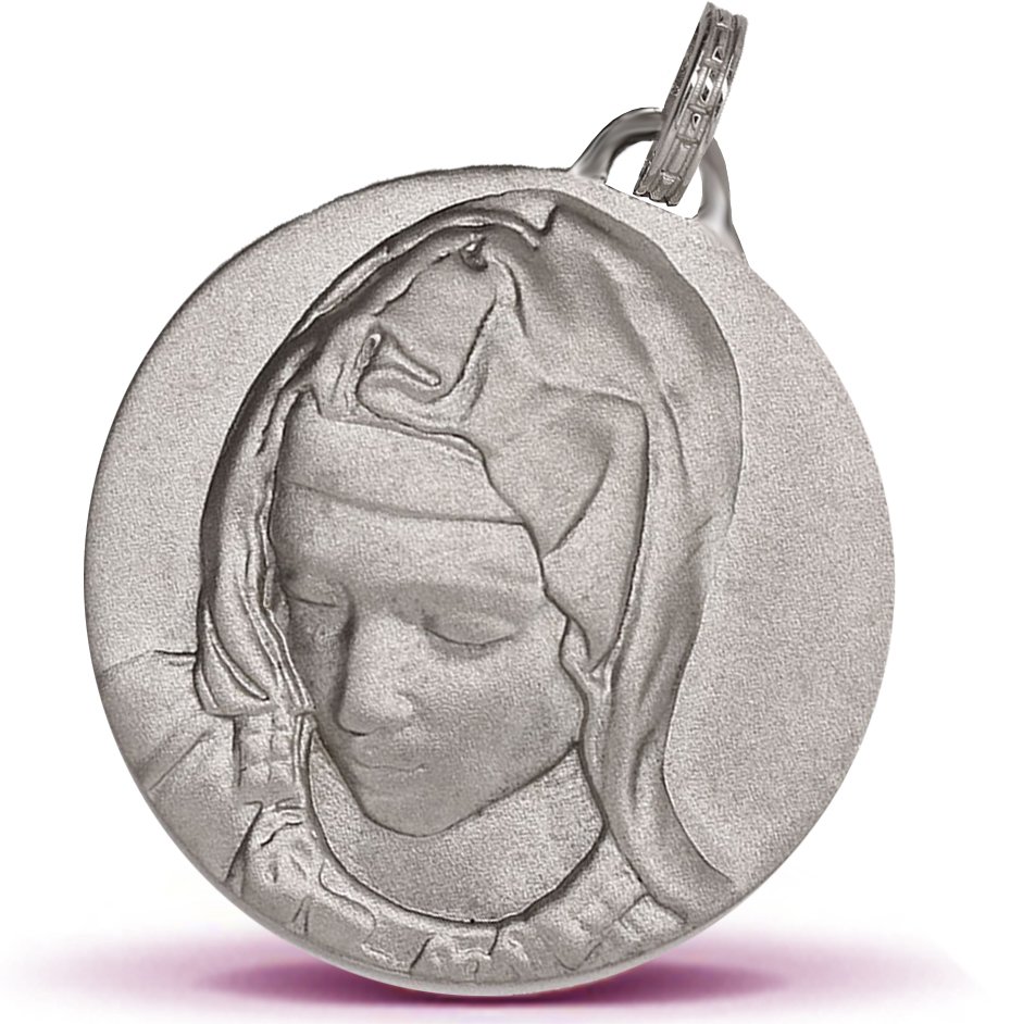 Pieta en argent - 30mm, Matte