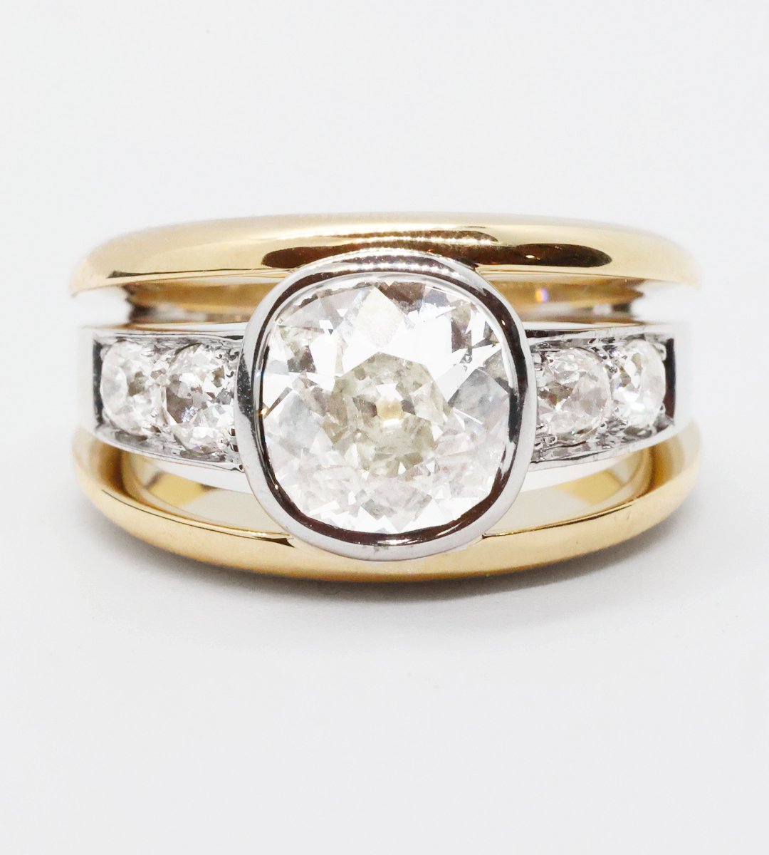 bague double or