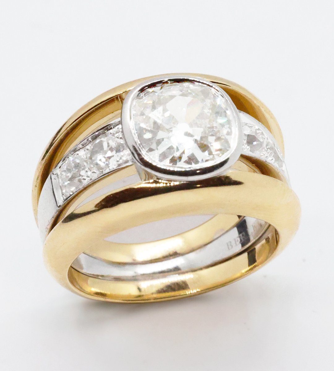 bague double or