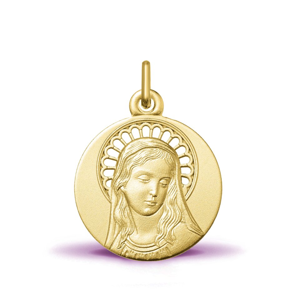 Médaille Vierge ajourée auréolée