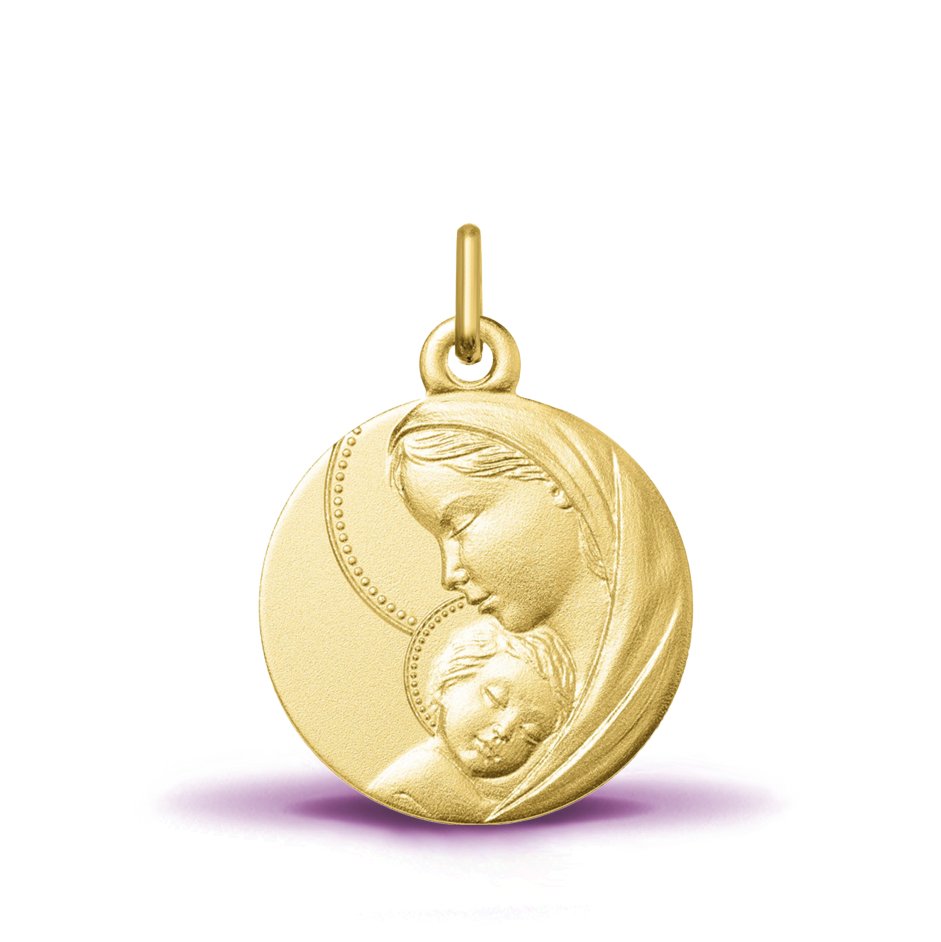 Médaille Vierge à l’enfant auréolée