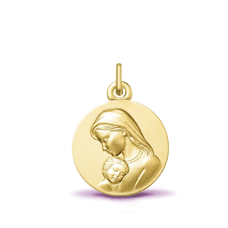 Médaille Vierge à l’enfant tendresse